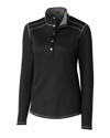 Cutter & Buck Ladies' Evergreen Reversible Overknit Jacket In Black