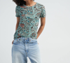 Ulla Johnson Estelle Short-sleeve Cotton T-shirt In Blue