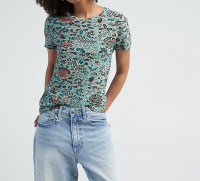 Ulla Johnson Estelle Short-sleeve Cotton T-shirt In Blue