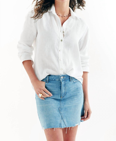 Finley Monica Linen Shirt In White