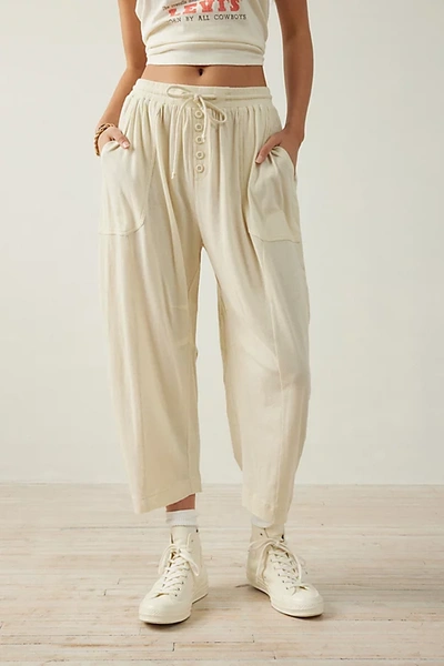 Out From Under Arlo Wide-leg Pant In Ivory, Women's At Urban Outfitters
