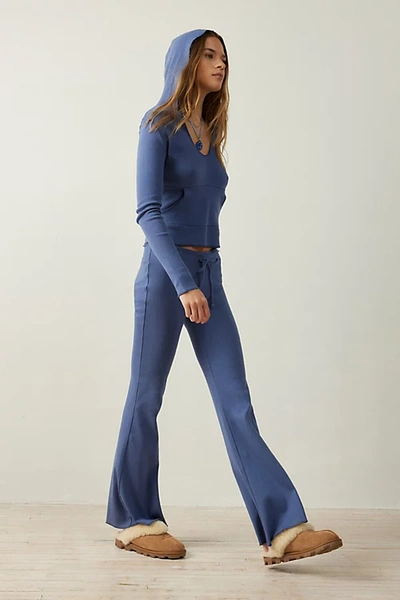 Out From Under Easy Does It Flare Pant In Navy, Women's At Urban Outfitters