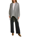 La Fiorentina Scattered Embellished Ruana In Grey