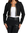 LOVE TOKEN LIZZIE BOLERO BLAZER IN BLACK