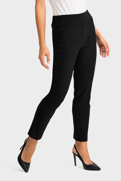 JOSEPH RIBKOFF CROPPED PANT IN BLACK