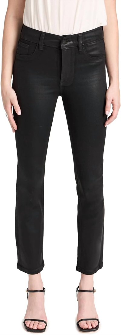 Dl1961 - Women's Mara Straight Mid Rise Instasculpt Ankle Jeans In Black