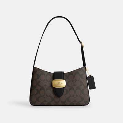 Coach Outlet Eliza Shoulder Bag In Signature Canvas In Multi