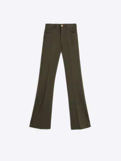 Vilagallo Beatriz Knit Pant In Olive In Green