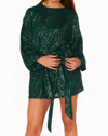 Show Me Your Mumu Sure Thing Mini Dress In Green In Green
