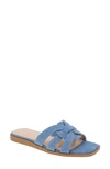 Bcbgeneration Women's Meltem Open Toe Flat Sandals In Denim