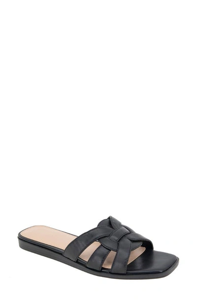 BCBGENERATION MELTEM SQUARE TOE SLIDE SANDAL