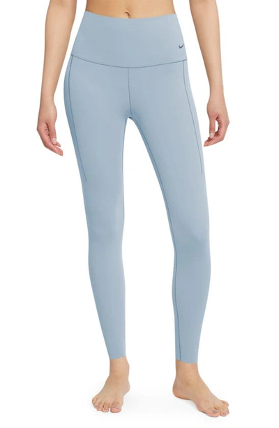 Nike Women's Zenvy Gentle-support High-waisted 7/8 Leggings In Lt Armory Blue