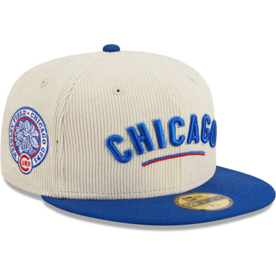 New Era White Chicago Cubs  Corduroy Classic 59fifty Fitted Hat