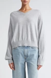 Loulou Studio Bruzzi Wool And Cashmere Sweater In Grey Melange