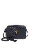 Saint Laurent Lou Leather Camera Bag In Marine Blue