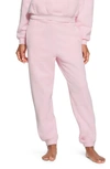 Skims Revised Classic Cotton Blend Fleece Sweatpants In Cherry Blossom