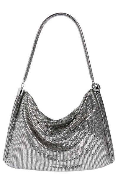 Rabanne Pixel Tube Shoulder Bag In P040 Silver