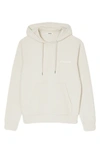 Sandro Embroidered Logo Hoodie In Natural