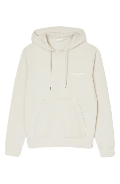 Sandro Embroidered Logo Hoodie In Natural