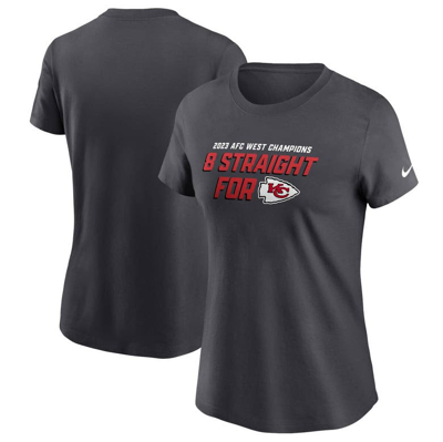Nike Anthracite Kansas City Chiefs Eight-time Afc West Division Champions T-shirt