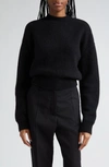 Jacquemus La Maille Logo Jacquard Alpaca & Merino Wool Blend Sweater In Black