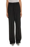 Isabel Marant Staya Straight-leg Wool-twill Pants In Black