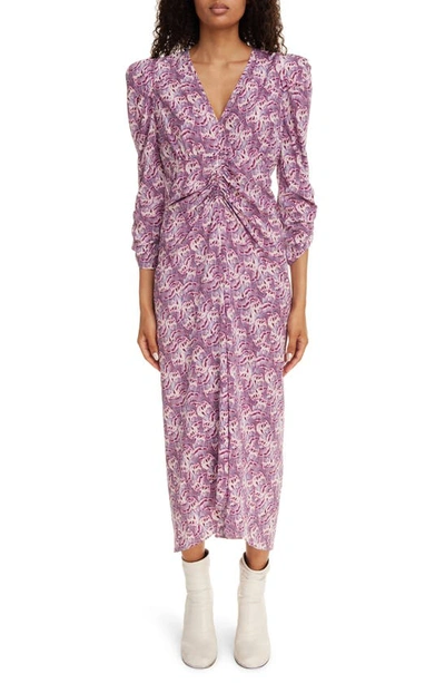 Isabel Marant Albini Dress In Pink & Purple