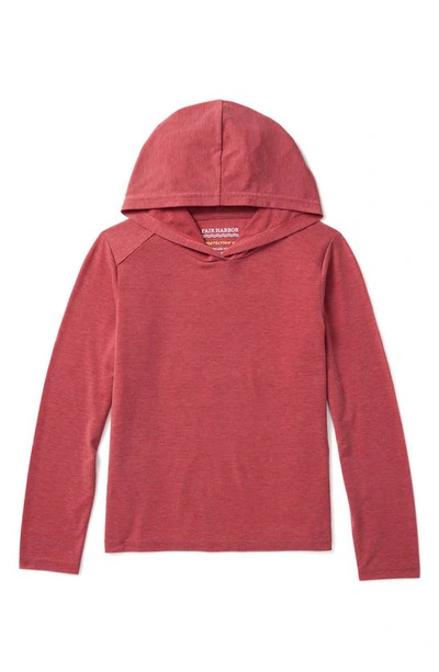 Fair Harbor Kids' Seabreeze Performance Hoodie In Red