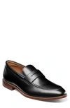 Florsheim Rucci Apron Toe Penny Loafer In Black