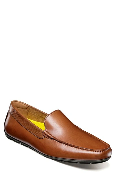 Florsheim Motor Moc Toe Venetian Driving Loafer In Cognac