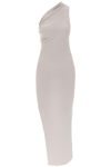 Rick Owens Amira Draped Jersey One-shoulder Dress In Grey,neutro