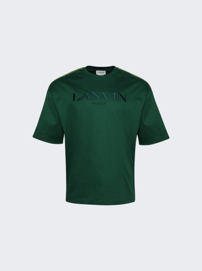 Lanvin Curb Side Tee In Green