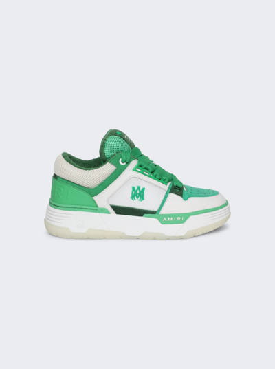 Amiri Men's Ma-1 Leather & Mesh Low-top Trainers In Green