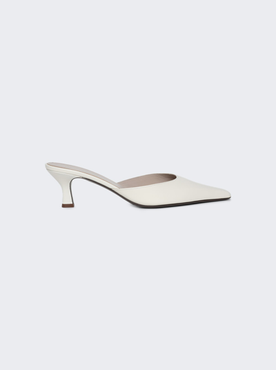 The Row Cybil Mule In Off White