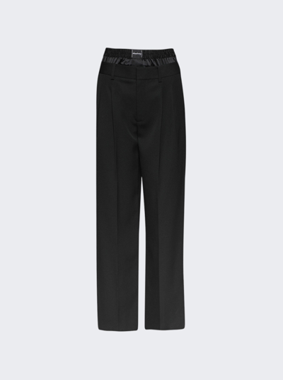 Alexander Wang Low Rise Trouser With Boxer In Black