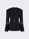 Attico Black And Silver Blazer