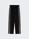 Attico Jagger Wide-leg Pants With Rhinestones