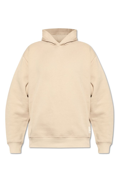 Emporio Armani Sustainability Collection Hoodie In Beige