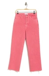 Frame Le Jane Crop Jeans In Washed Flamingo