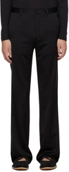 Dries Van Noten Black Creased Trousers In 900 Black