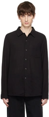 Séfr Black Voile Shirt In Light Black