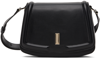 Hugo Boss Leather Saddle Bag With Branded Hardware In Black