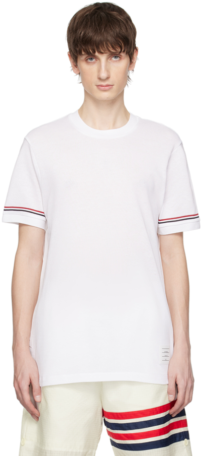 Thom Browne White Lightweight T-shirt In 100 White