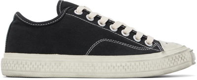 Acne Studios Black Low Top Trainers In Cgl Black/off White