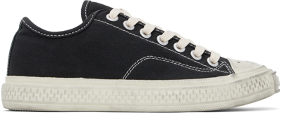 Acne Studios Black Low Top Sneakers In Cgl Black/off White