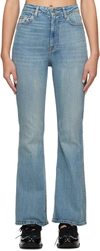 Ganni Blue Iry Jeans In 091 Tint Wash