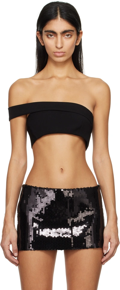 MONOT BLACK ASYMMETRIC TOP