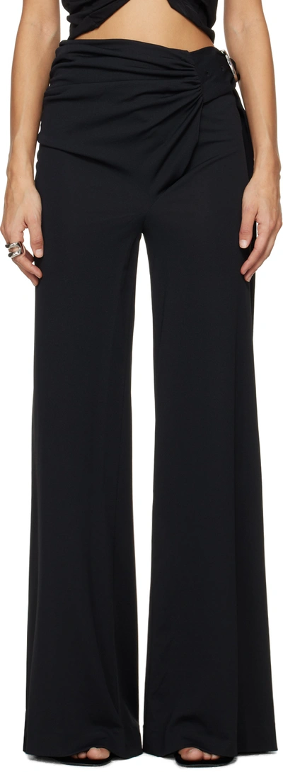 Rabanne Black Wrap Trousers In P001 Black