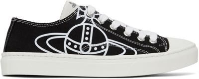 Vivienne Westwood Black Plimsoll 2.0 Sneakers In N401 Black