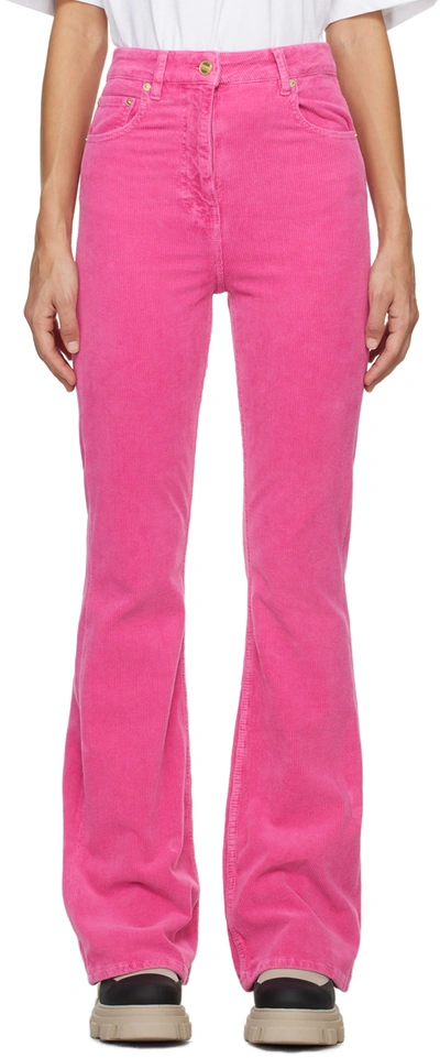 Ganni Pink Iry Trousers In 787 Orchid Smoke